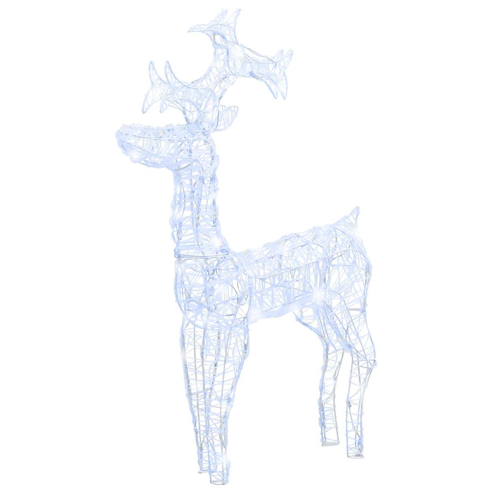 vidaXL Reindeer Christmas Decoration 90 LEDs 23.6"x6.3"x39.4" Acrylic, 329778. Picture 2