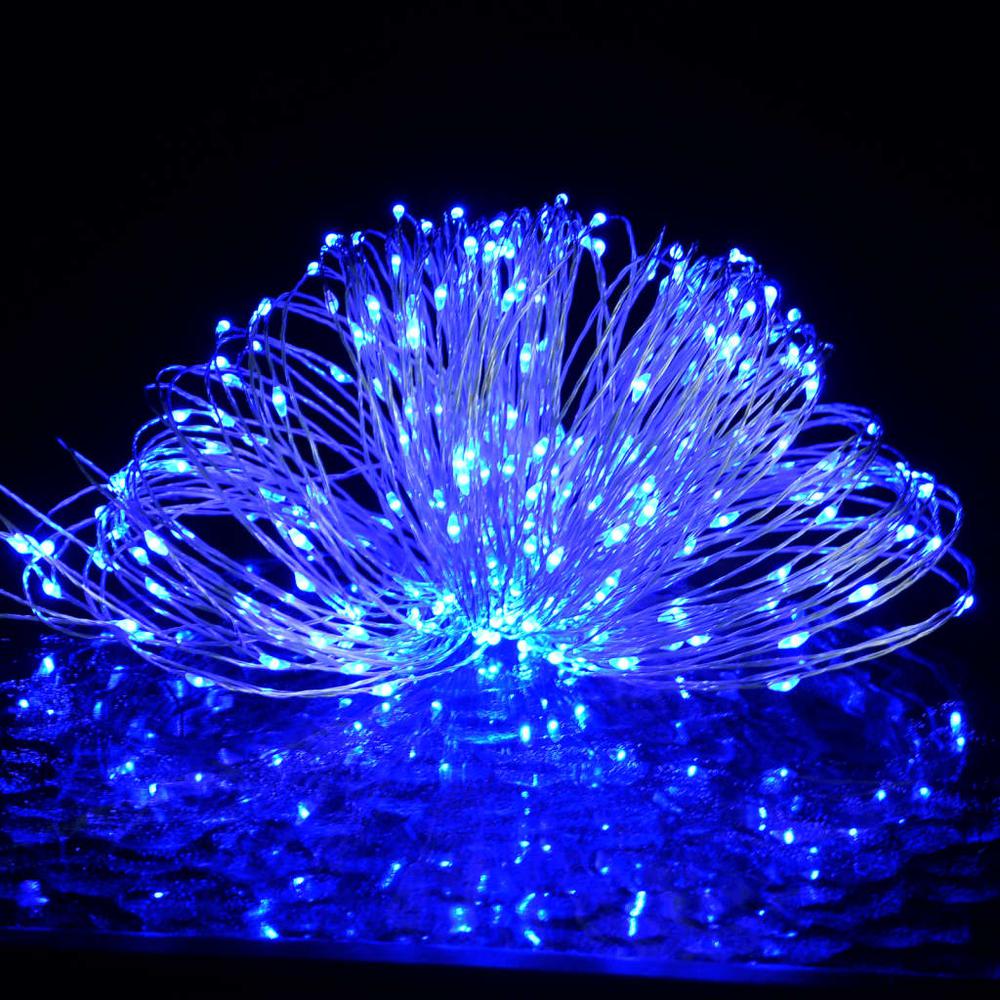 vidaXL LED String with 150 LEDs Blue 49.2'. Picture 3