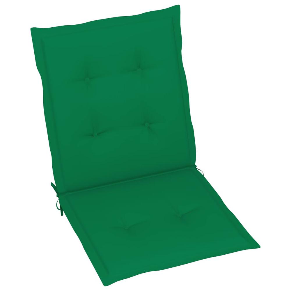 vidaXL Garden Chair Cushions 6 pcs Green 39.4"x19.7"x1.2". Picture 2