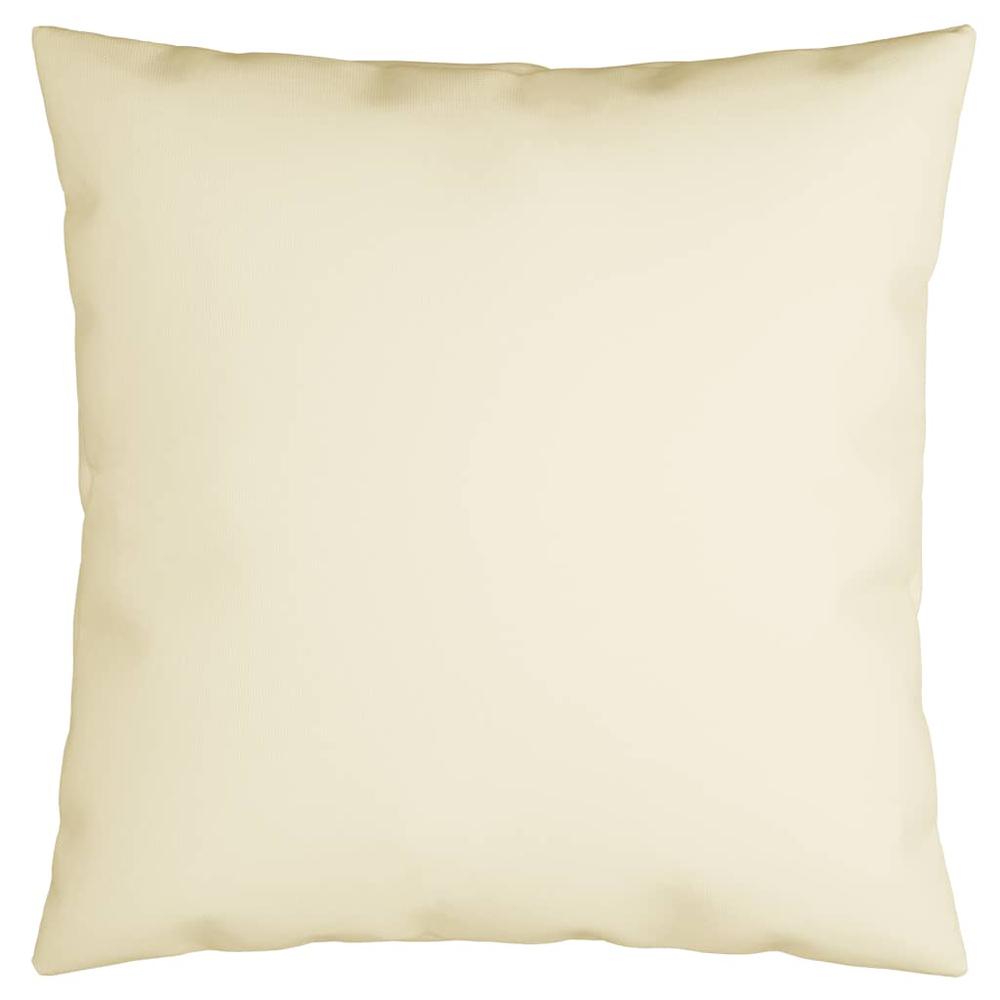 vidaXL Throw Pillows 4 pcs Cream 19.7"x19.7" Fabric. Picture 2