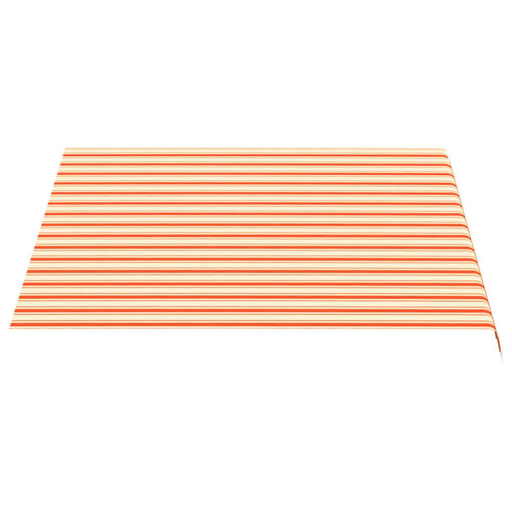 vidaXL Replacement Fabric for Awning Yellow and Orange 9.8'x8.2'. Picture 3