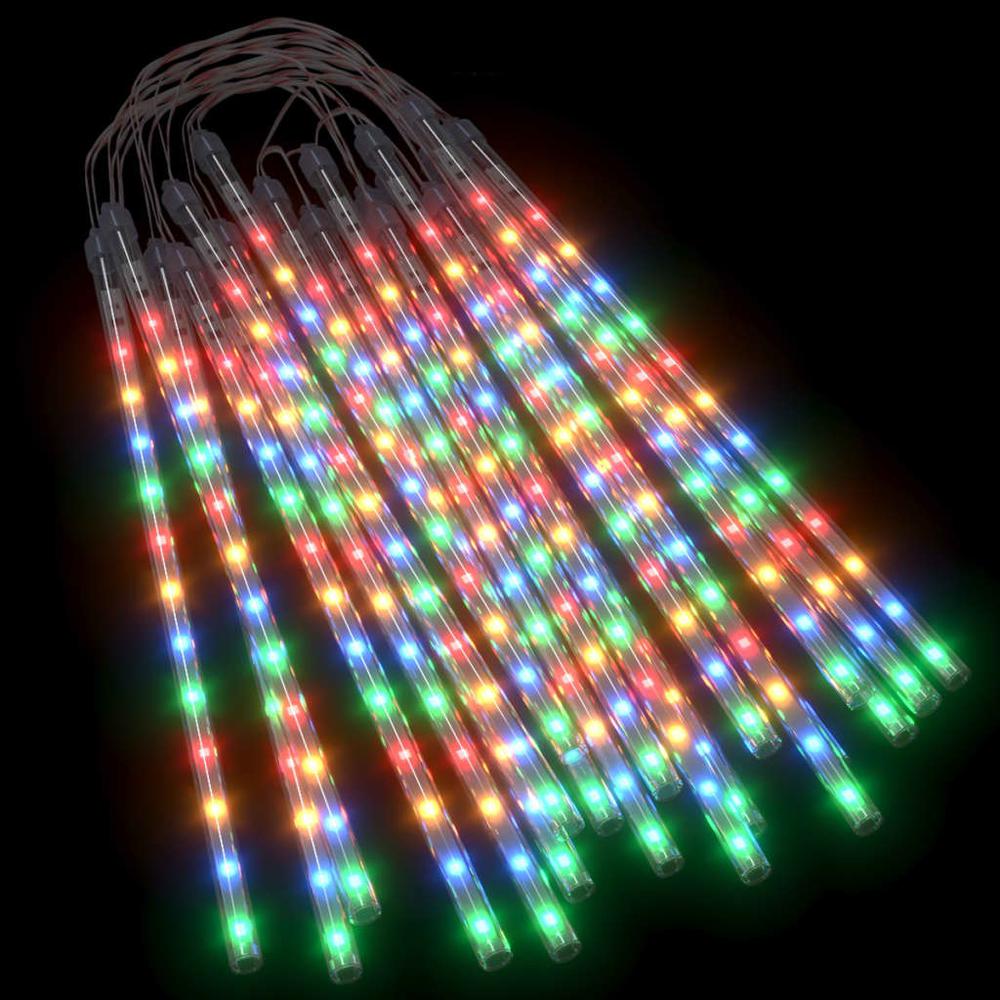 vidaXL Meteor Lights 20 pcs 11.8" Colorful 480 LEDs Indoor Outdoor. Picture 2