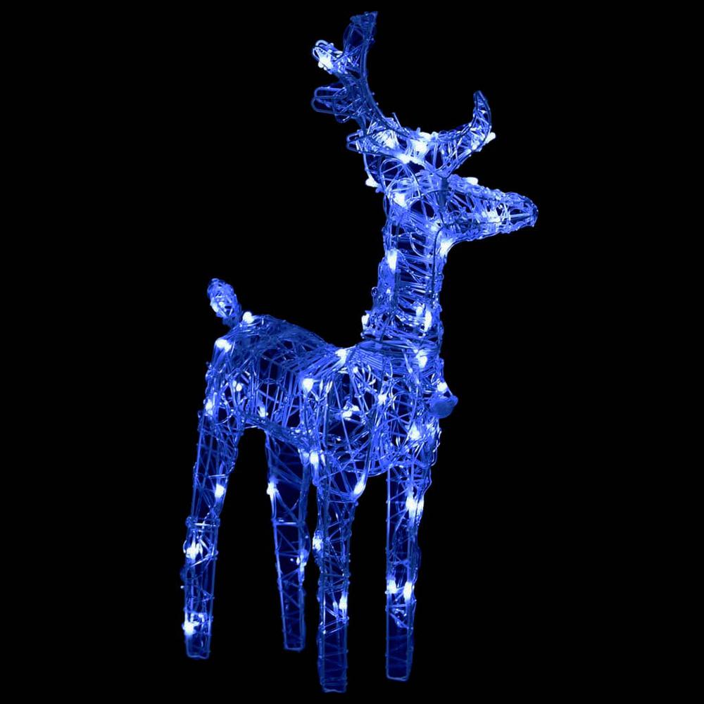 vidaXL Reindeers & Sleigh Christmas Decoration 110.2"x11"x21.7" Acrylic, 328530. Picture 3