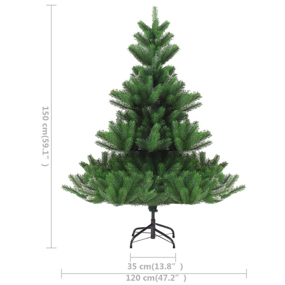 vidaXL Nordmann Fir Artificial Christmas Tree LED&Ball Set Green 59.1", 3077559. Picture 12