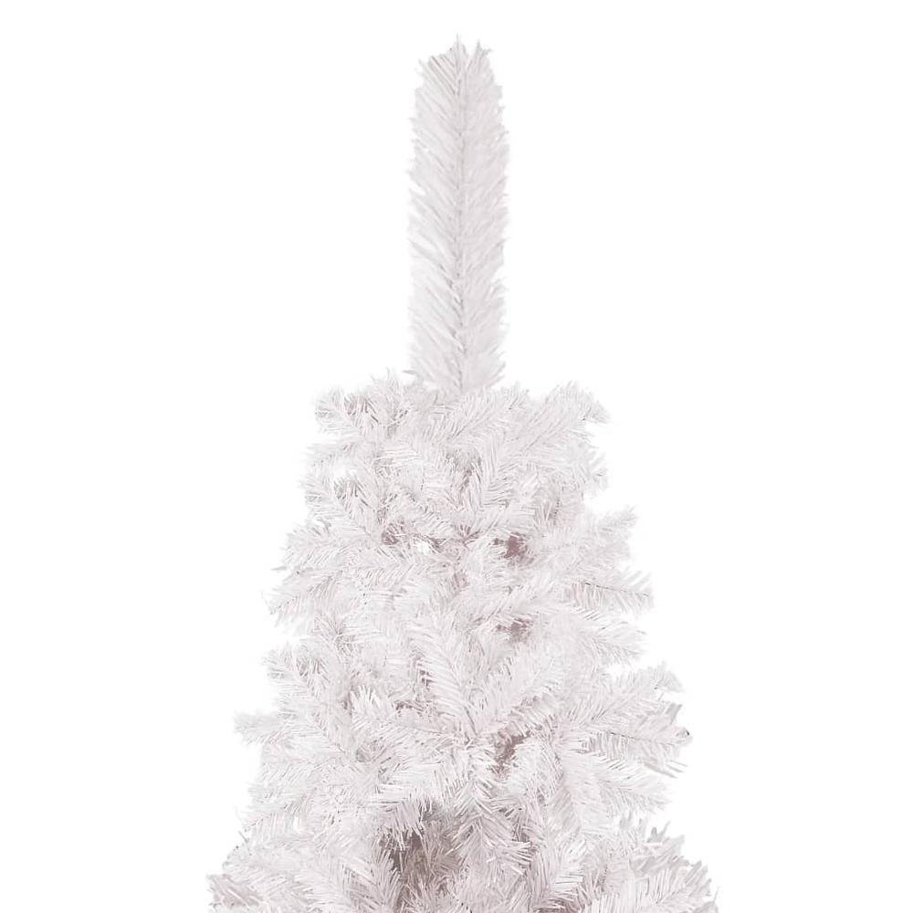 vidaXL Slim Christmas Tree White 70.9". Picture 3