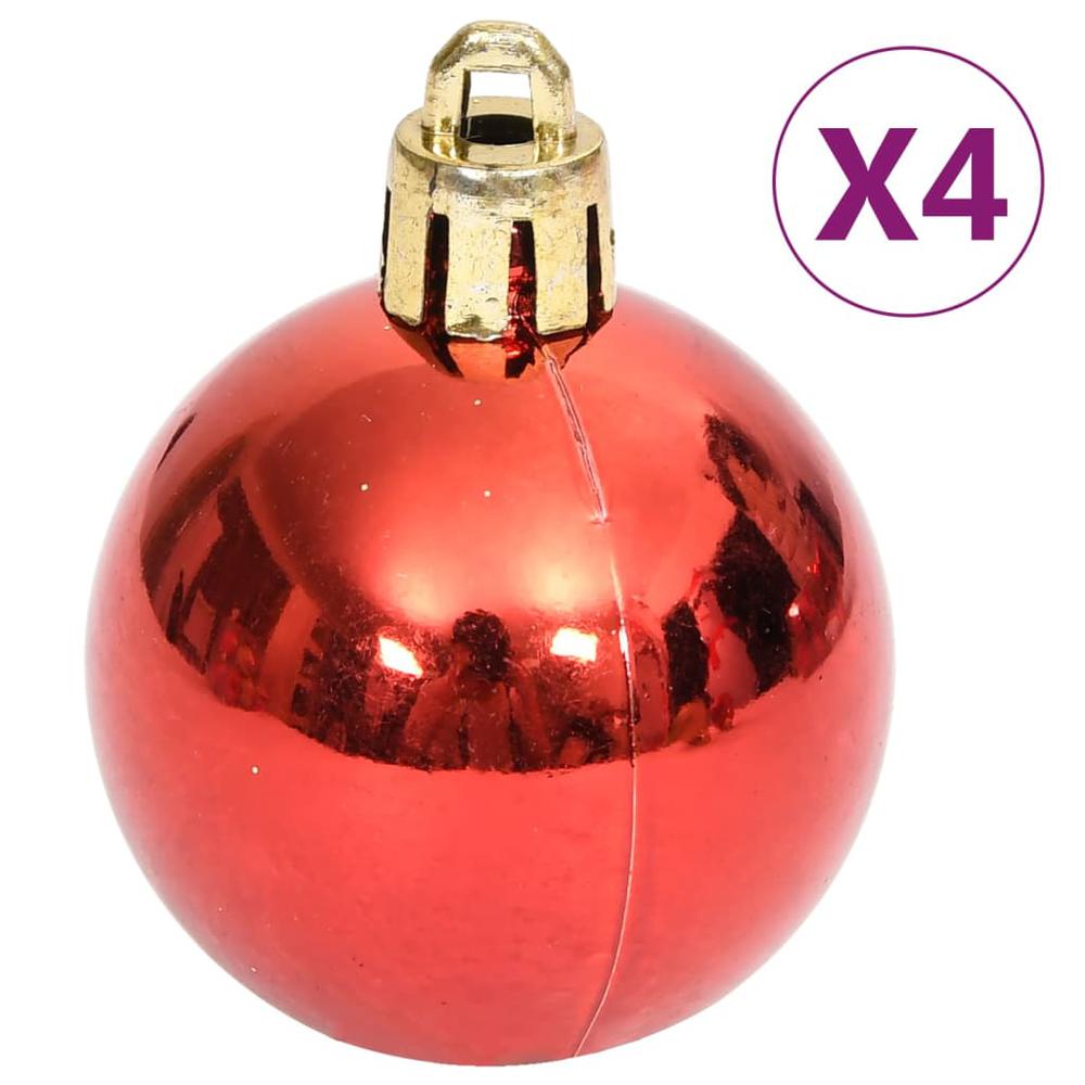 vidaXL 70 Piece Christmas Bauble Set Gold and Red. Picture 12
