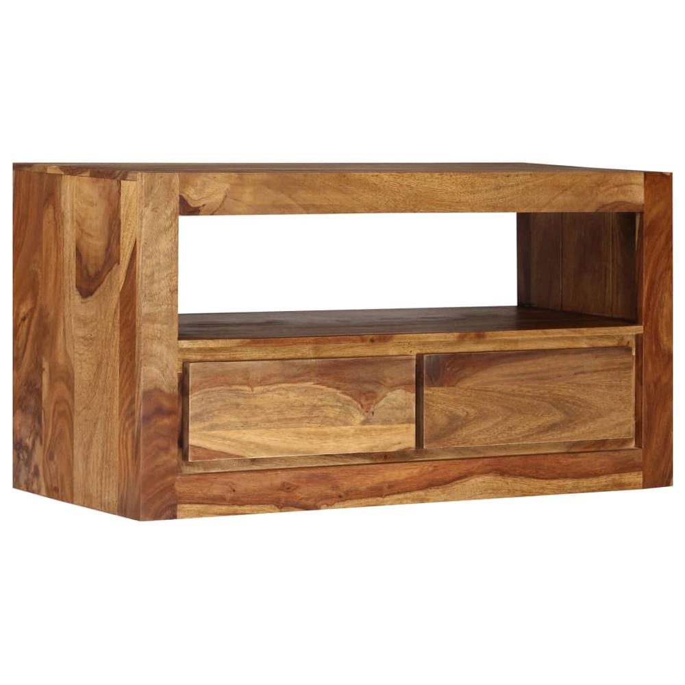 vidaXL TV Cabinet Solid Sheesham Wood 31.5"x11.8"x15.7". Picture 3