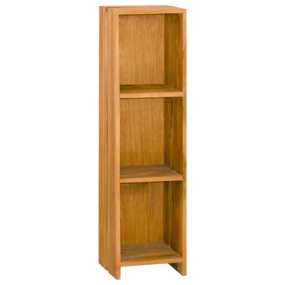 vidaXL Bookshelf 11.8"x11.8"x43.3" Solid Teak Wood. Picture 1