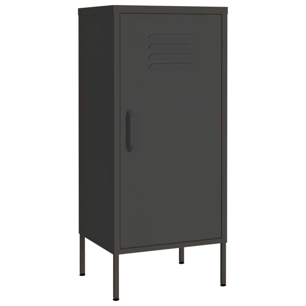 vidaXL Storage Cabinet Anthracite 16.7"x13.8"x40" Steel, 336195. Picture 2