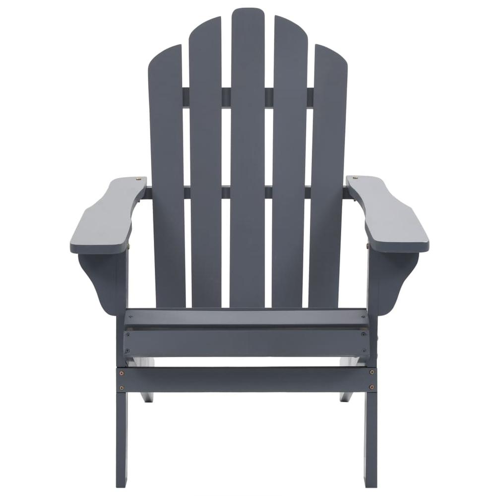 vidaXL Garden Chair Wood Gray, 45702. Picture 2