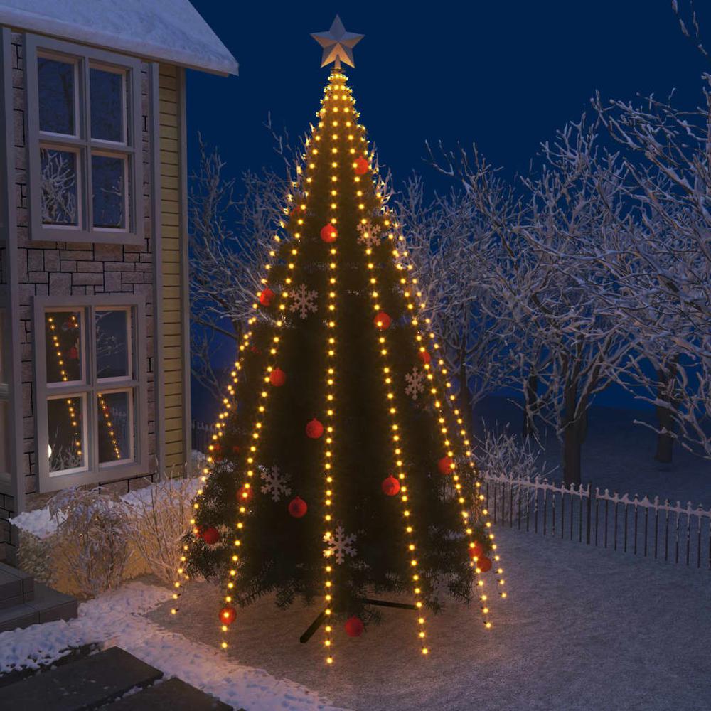 vidaXL Christmas Tree Net Lights with 500 LEDs 196.9". Picture 1