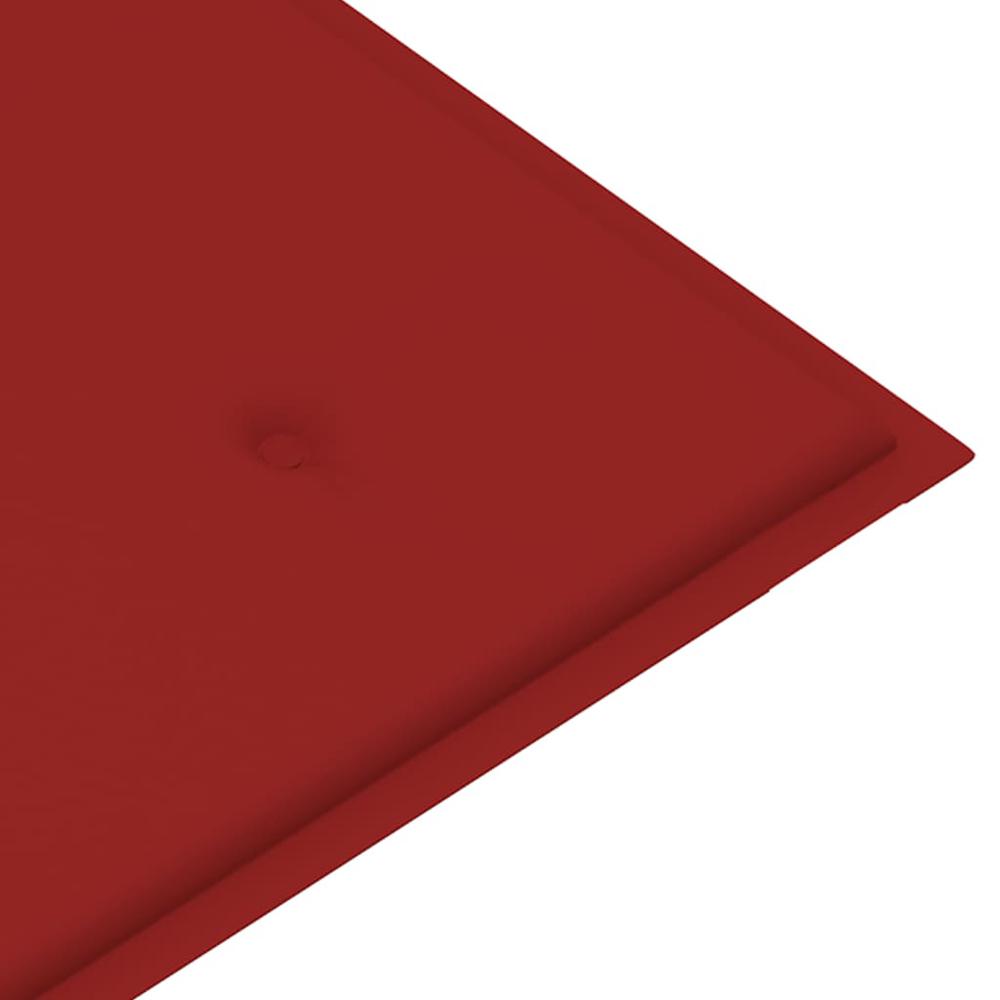 vidaXL Garden Bench Cushion Red 39.4"x19.7"x1.2". Picture 4