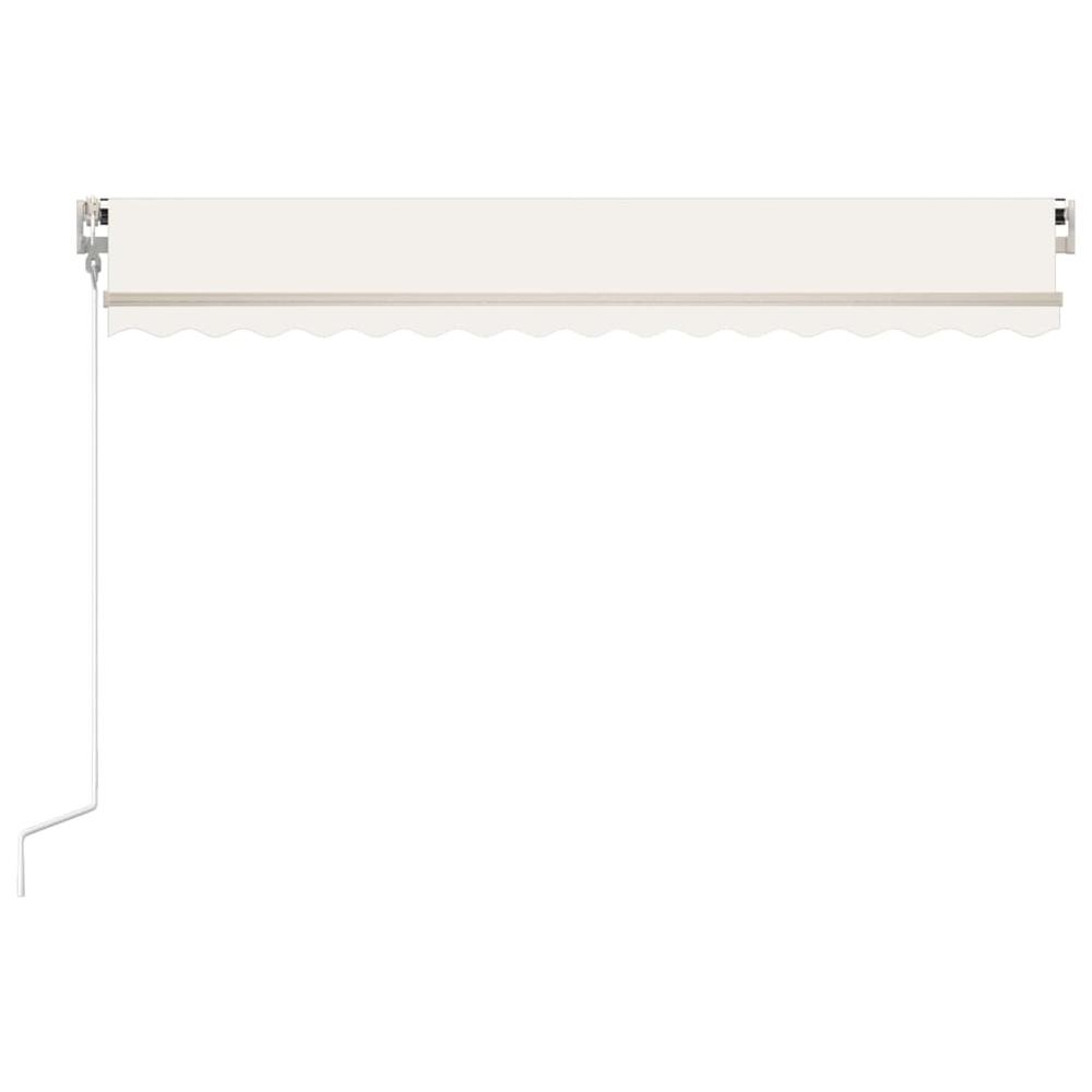 vidaXL Automatic Retractable Awning 157.5"x118.1" Cream. Picture 3