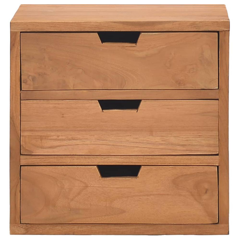 vidaXL Bedside Cabinet 15.7"x11.8"x15.7" Solid Teak Wood, 326121. Picture 3