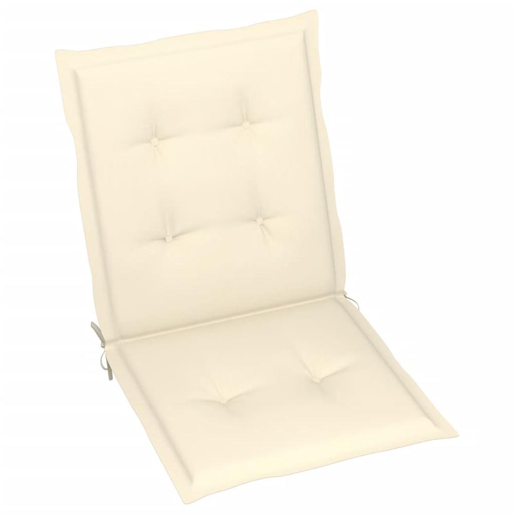 vidaXL Garden Chair Cushions 2 pcs Cream 39.4"x19.7"x1.2". Picture 3