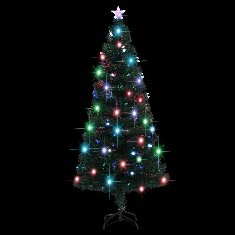 vidaXL Artificial Christmas Tree with Stand/LED 70.9" Fiber Optic. Picture 3