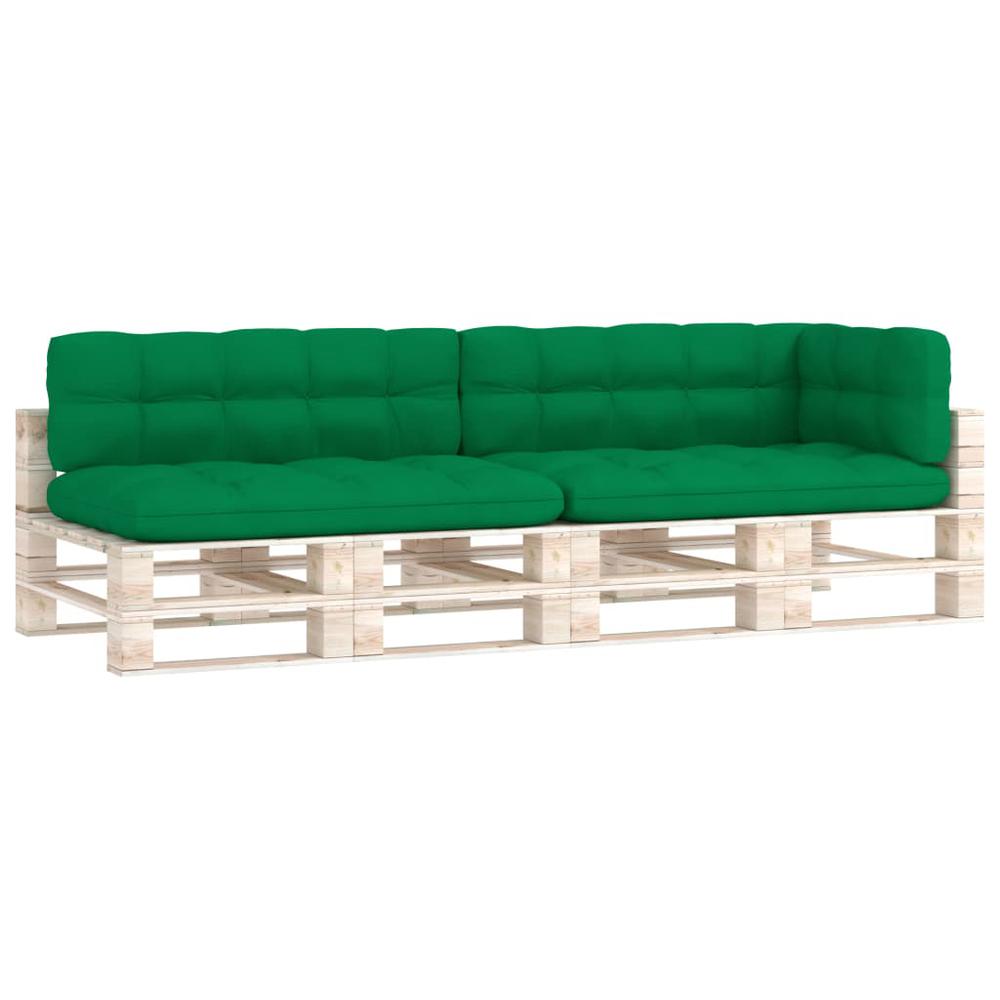 vidaXL Pallet Sofa Cushions 5 pcs Green. Picture 2