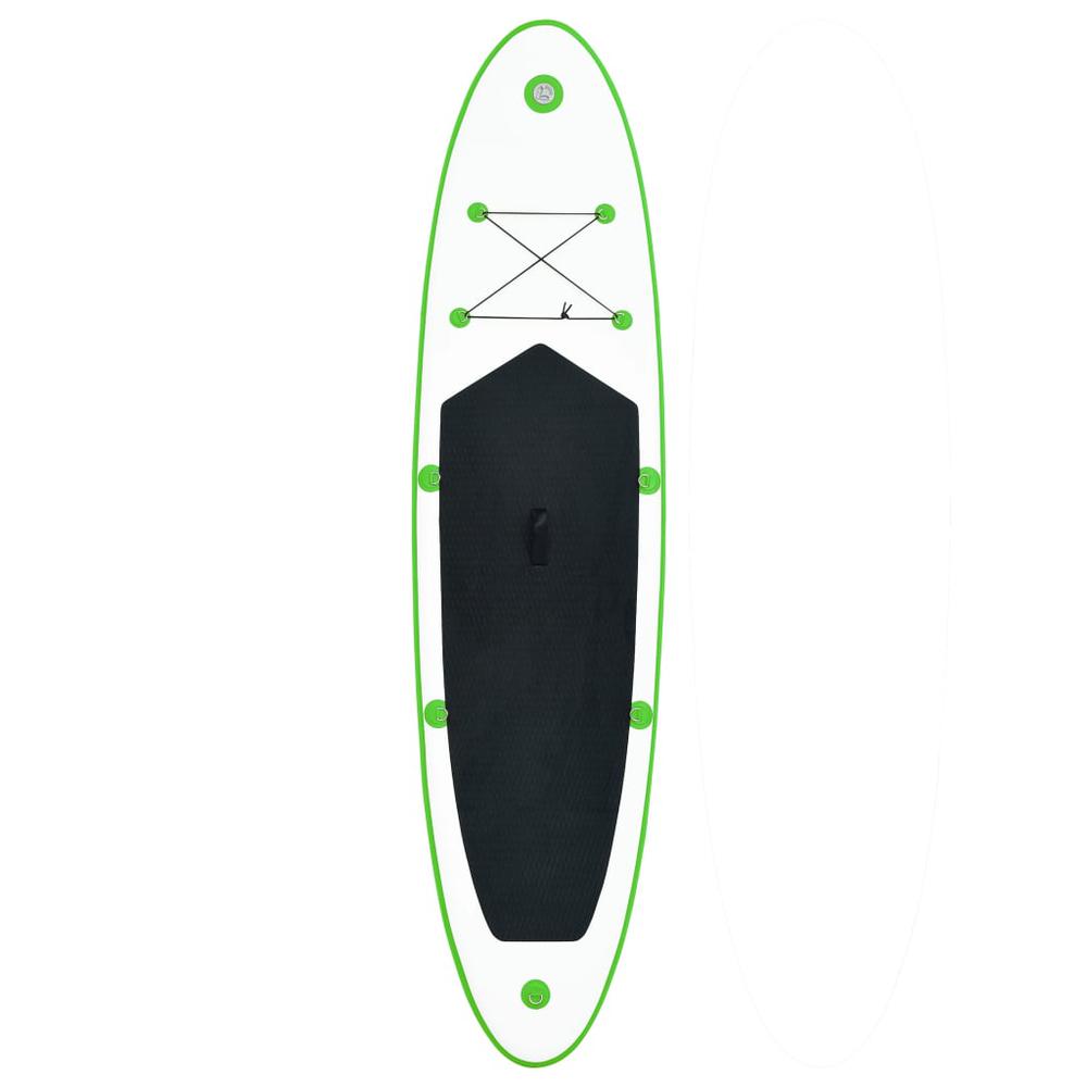 vidaXL Inflatable Stand Up Paddleboard Set Green and White 2732. Picture 3