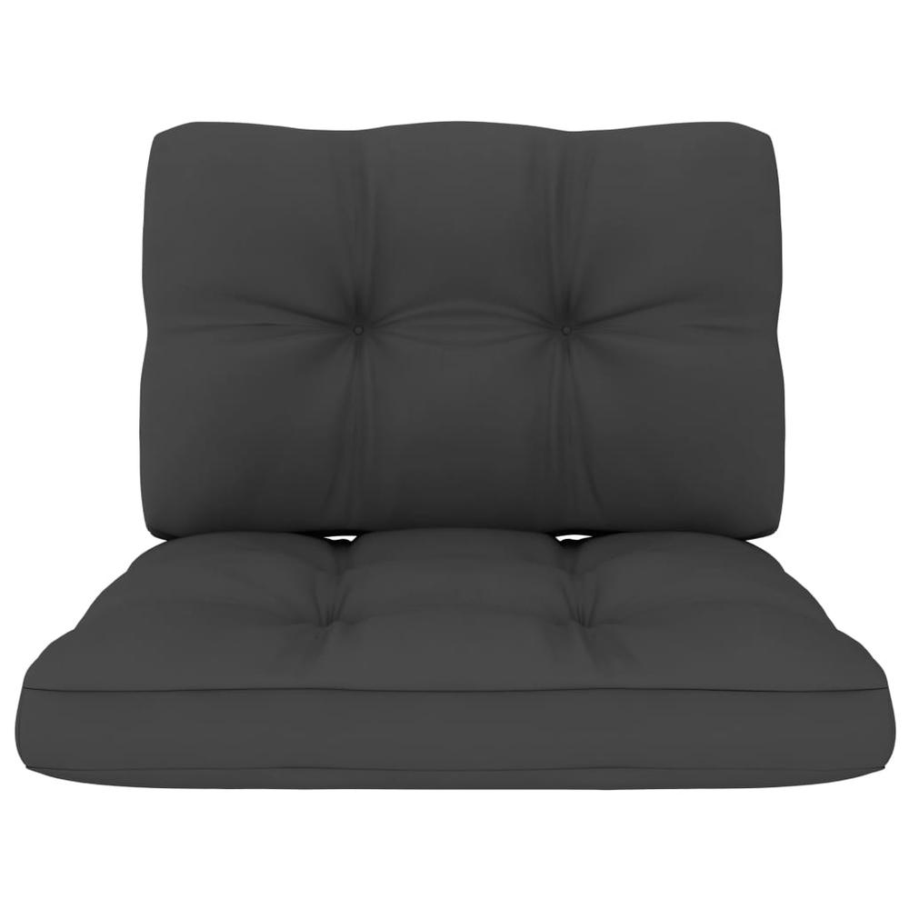 vidaXL Pallet Sofa Cushions 2 pcs Anthracite, 314498. Picture 3