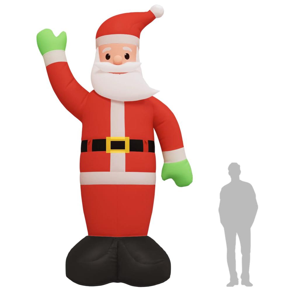vidaXL Inflatable Santa Claus with LEDs 187". Picture 11
