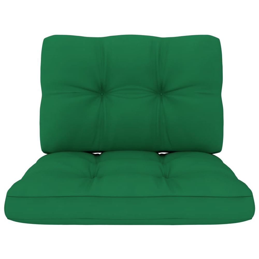 vidaXL Pallet Sofa Cushions 2 pcs Green, 314503. Picture 3
