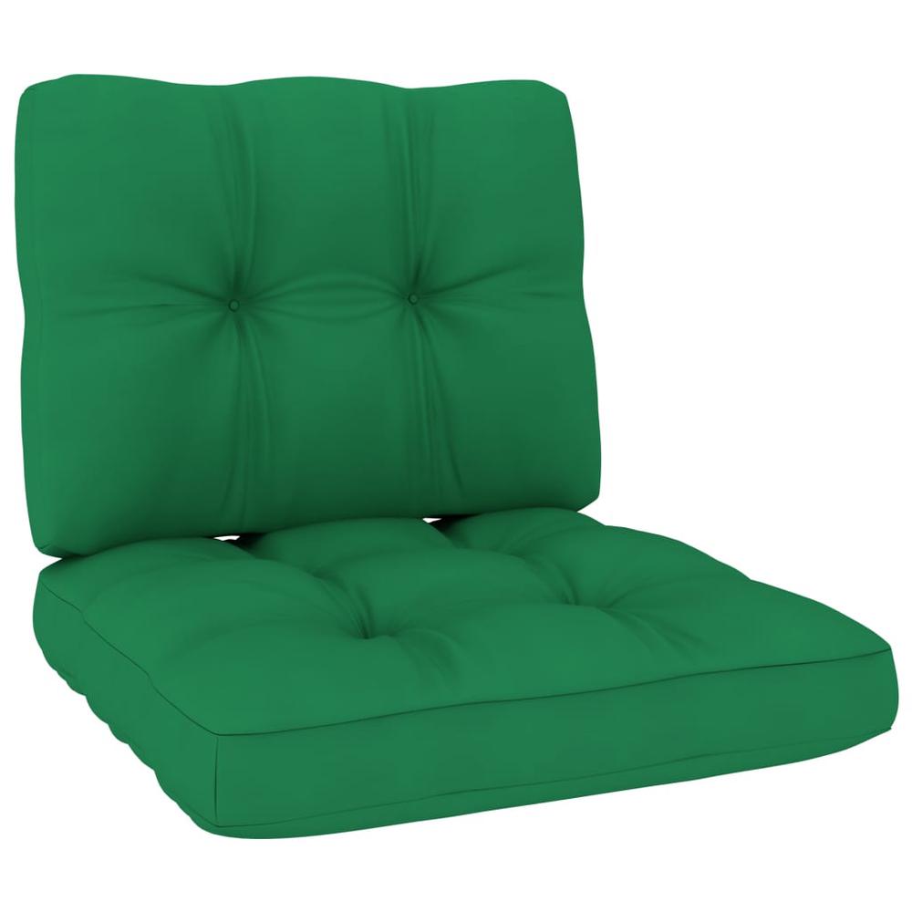 vidaXL Pallet Sofa Cushions 2 pcs Green, 314488. Picture 2