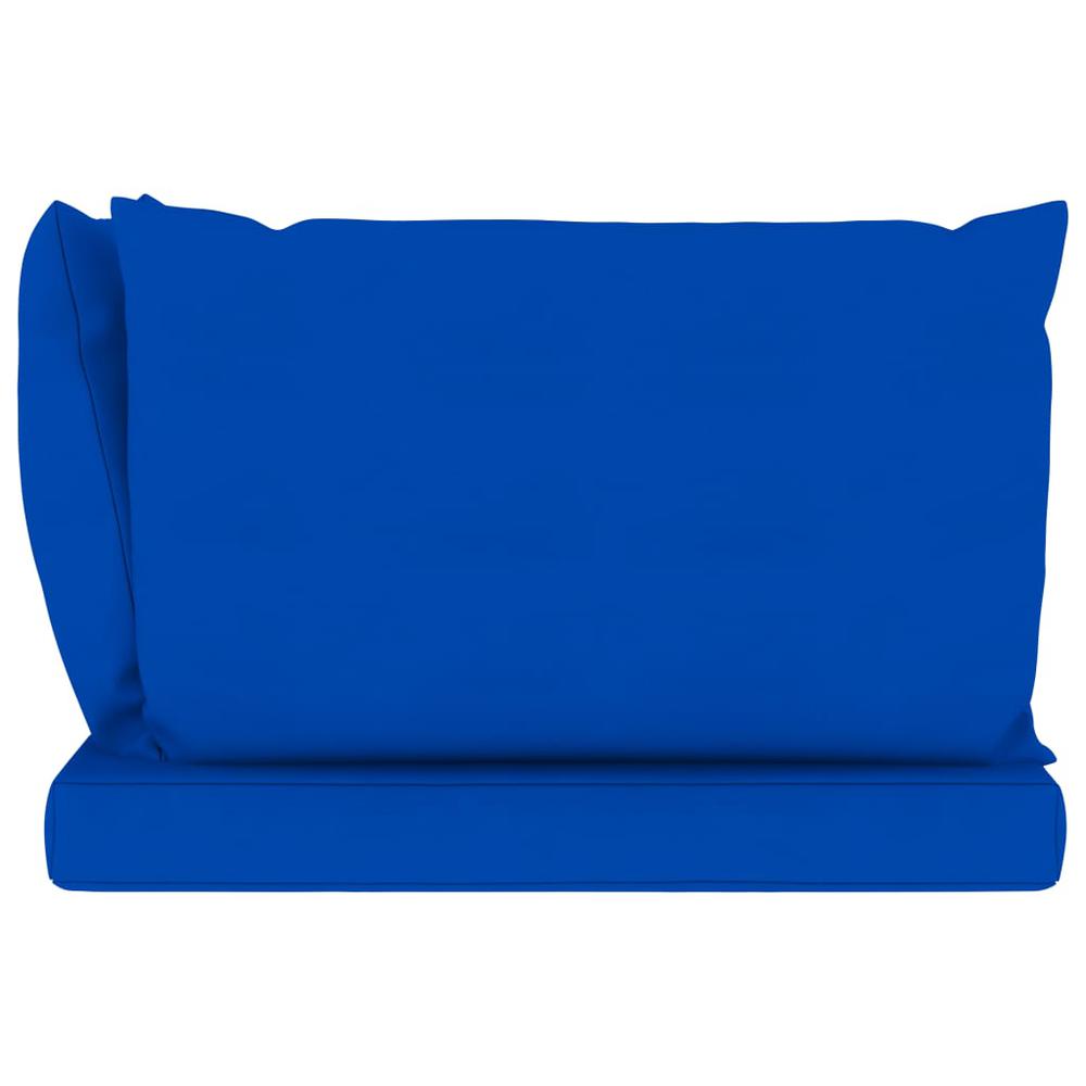 vidaXL Pallet Sofa Cushions 3 pcs Blue Fabric. Picture 4
