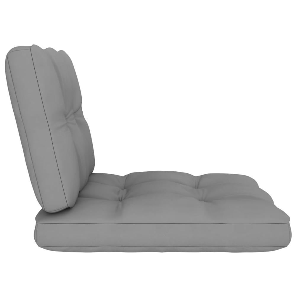 vidaXL Pallet Sofa Cushions 2 pcs Gray, 314499. Picture 4