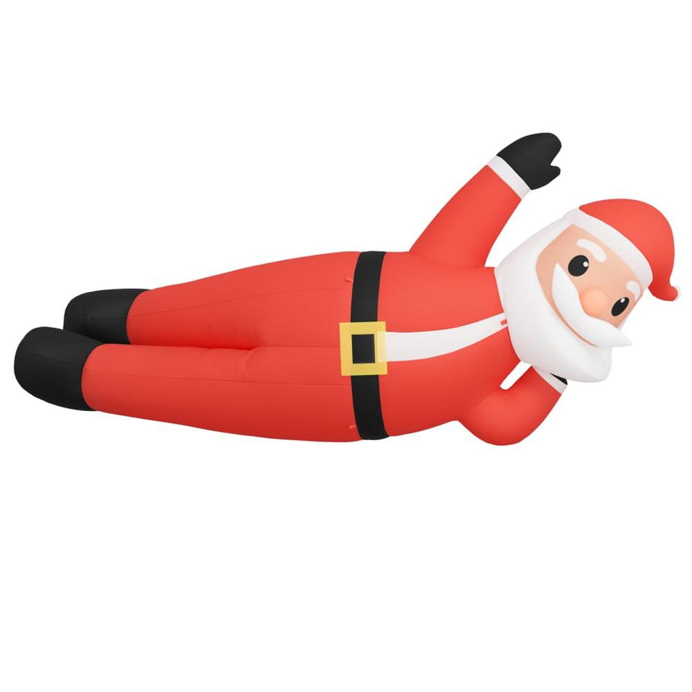vidaXL Christmas Inflatable Lying Santa LED 63". Picture 3