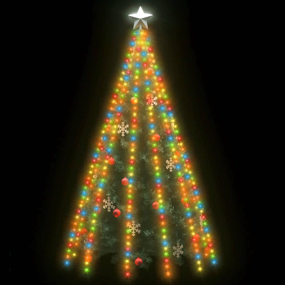 vidaXL Tree Lights with 500 LEDs Colorful 196.9" Indoor Outdoor. Picture 3