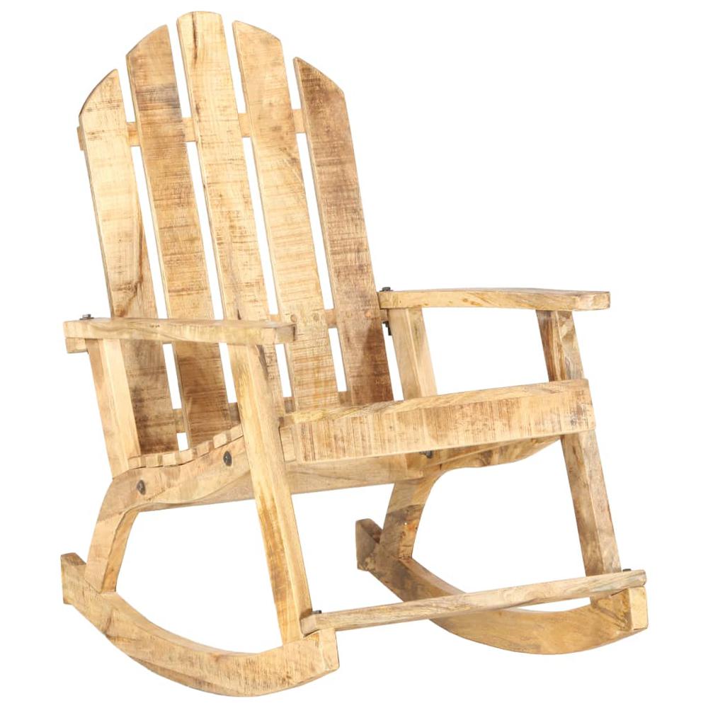 vidaXL Garden Rocking Chair Solid Mango Wood. Picture 1
