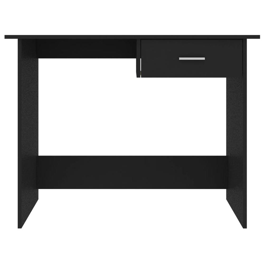 vidaXL Desk Black 39.4"x19.7"x29.9" Chipboard, 800550. Picture 4