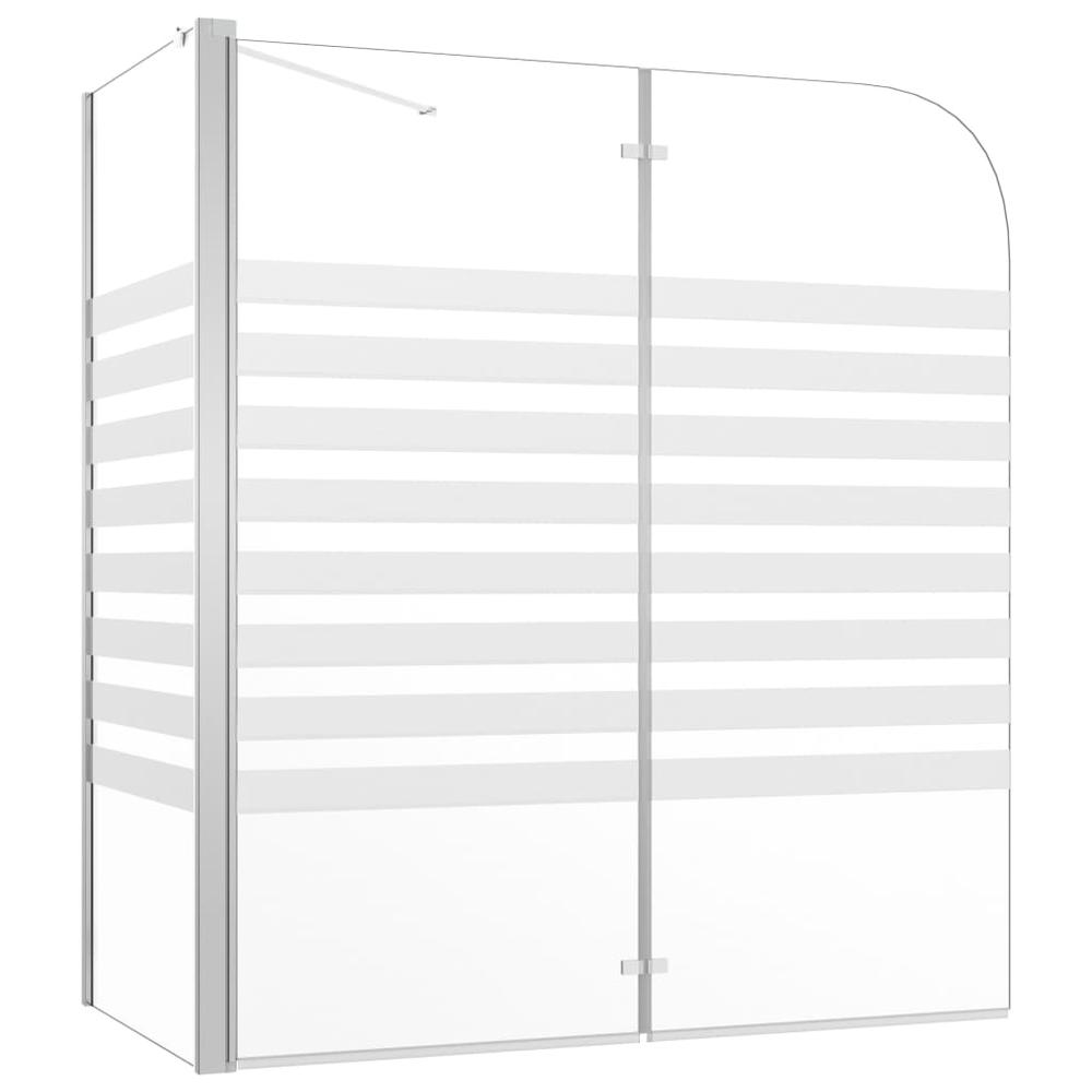 vidaXL Bath Enclosure 47.2"x26.8"x51.2" Tempered Glass Stripe. Picture 2