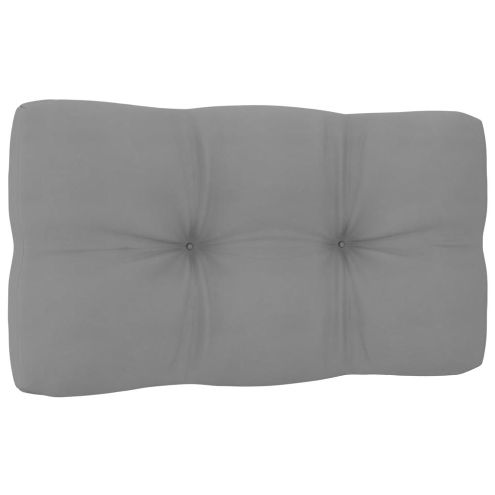 vidaXL Pallet Sofa Cushion Gray 27.6"x15.7"x3.9". Picture 2