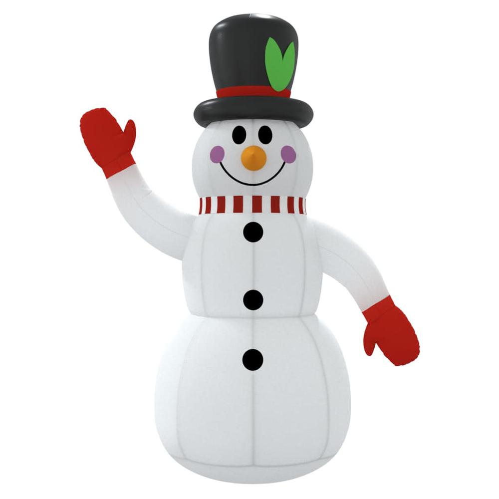 vidaXL Inflatable Snowman with LEDs 47.2". Picture 4