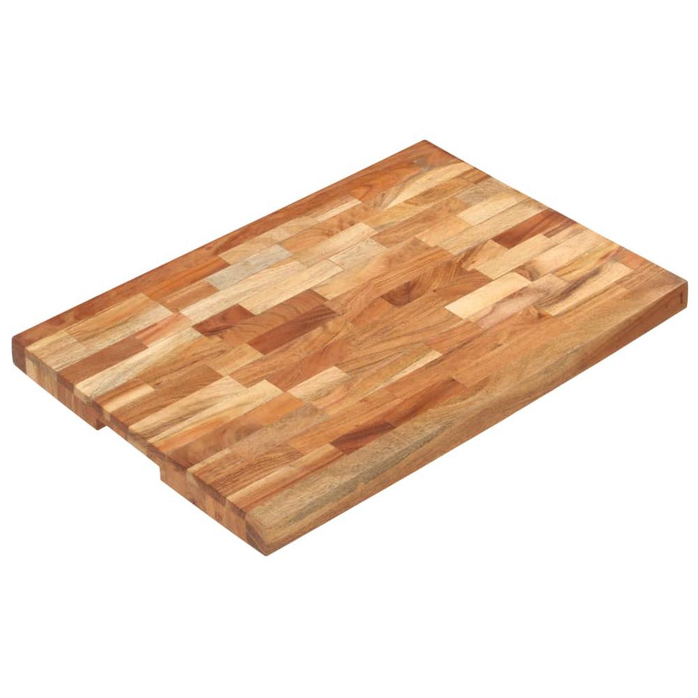 vidaXL Chopping Board 23.6"x15.7"x1.6" Solid Acacia Wood. Picture 1