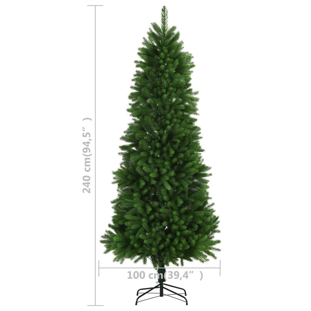 vidaXL Artificial Christmas Tree with LEDs&Ball Set 94.5" Green, 3077643. Picture 12