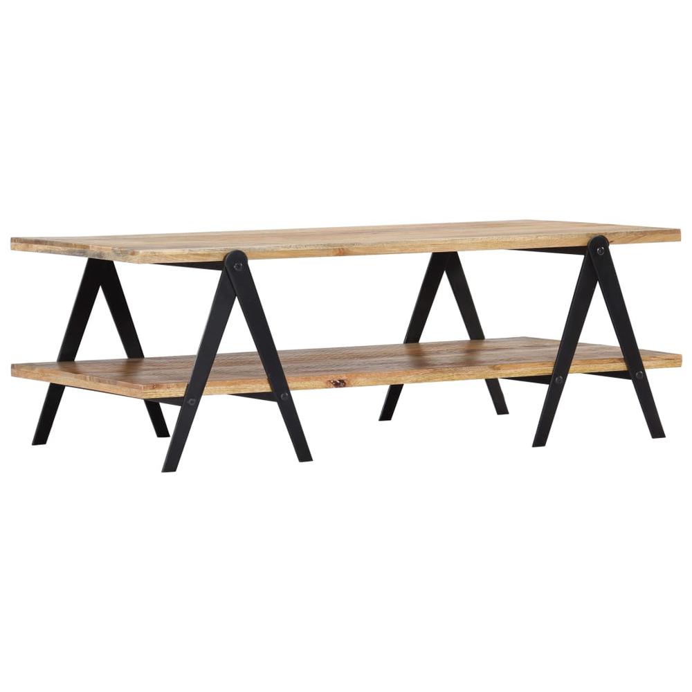 vidaXL Coffee Table 45.3"x23.6"x15.7" Solid Mango Wood. Picture 2