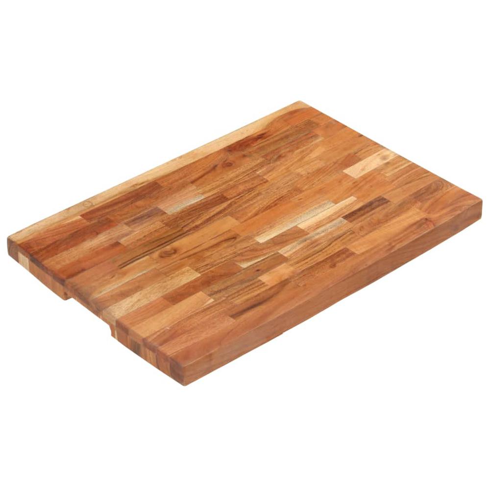 vidaXL Chopping Board 23.6"x15.7"x1.6" Solid Acacia Wood. Picture 11
