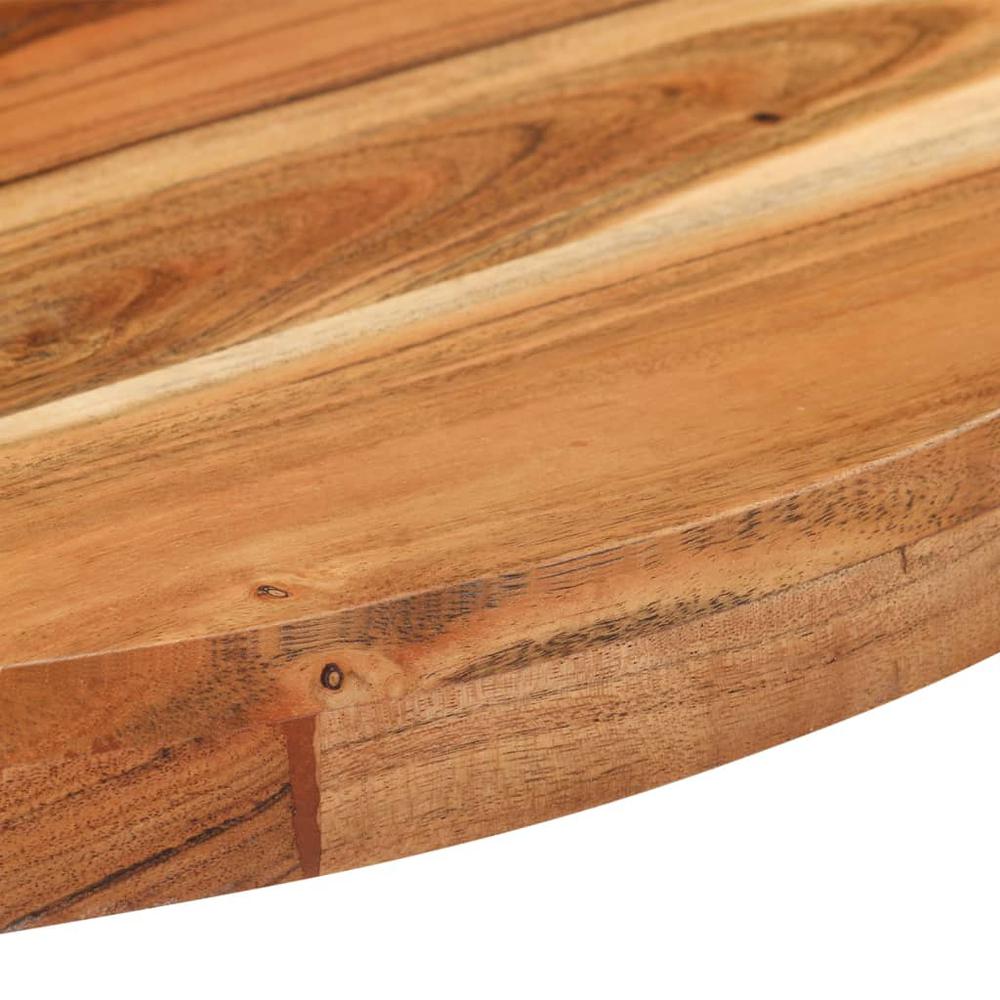 vidaXL Bistro Table Round Ã˜27.6"x29.5" Solid Acacia Wood. Picture 4