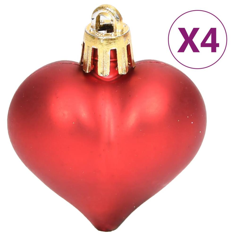 vidaXL 70 Piece Christmas Bauble Set Gold and Red. Picture 11