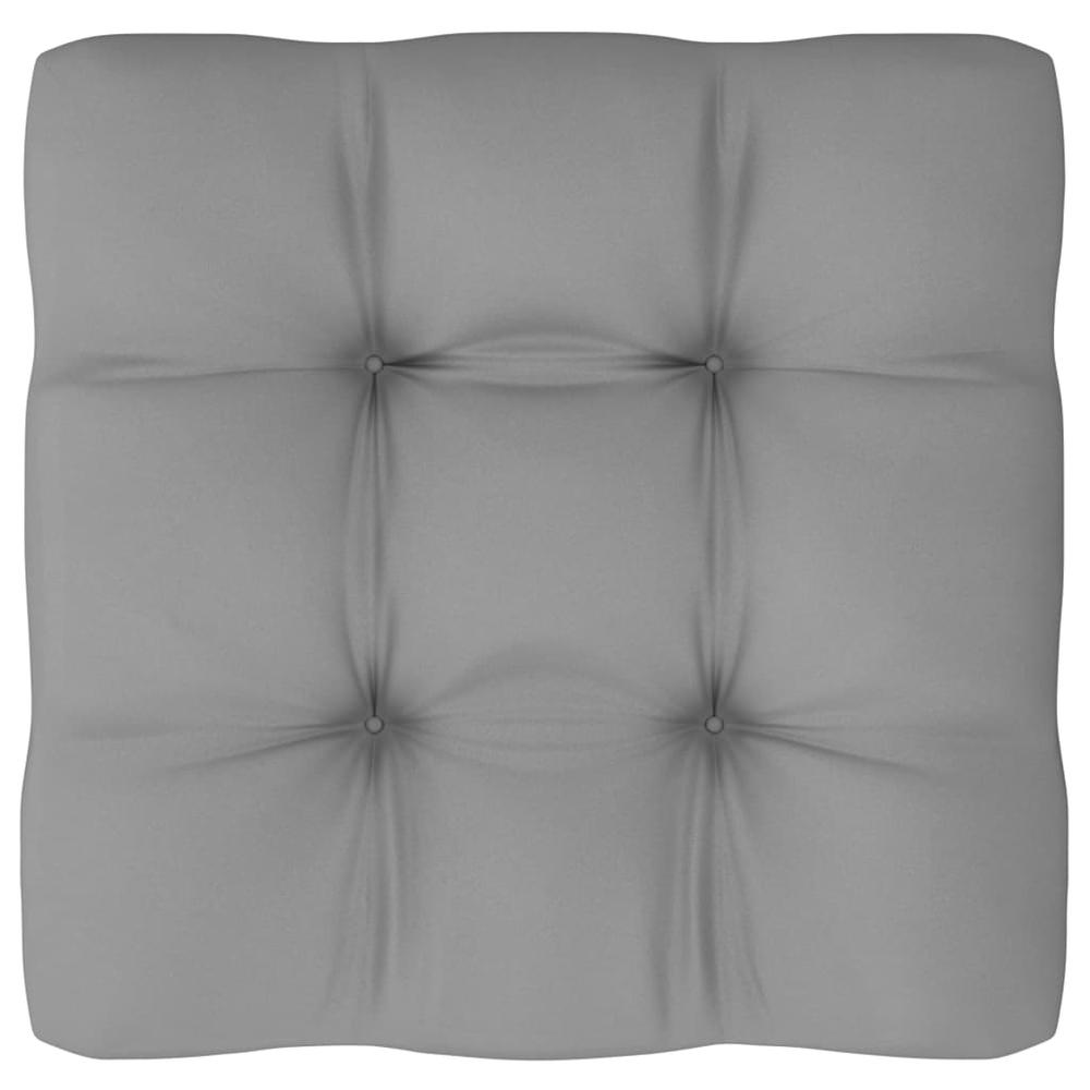 vidaXL Pallet Sofa Cushion Gray 22.8"x22.8"x4". Picture 2