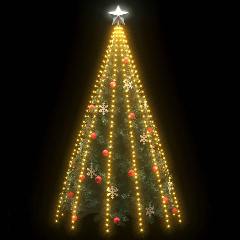 vidaXL Christmas Tree Net Lights with 500 LEDs 196.9". Picture 3