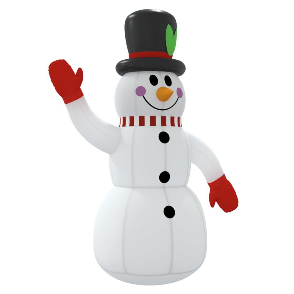 vidaXL Inflatable Snowman with LEDs 47.2". Picture 3