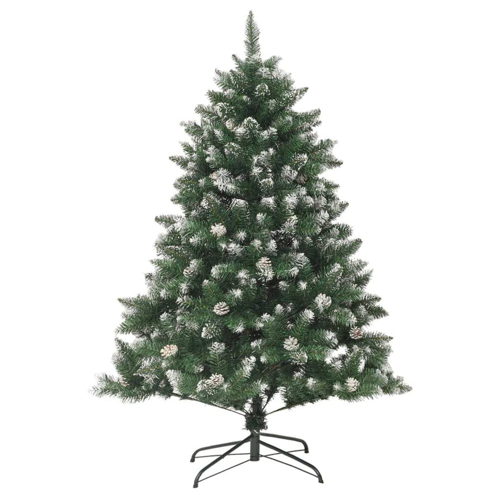 vidaXL Artificial Christmas Tree with Stand 47.2" PVC. Picture 2