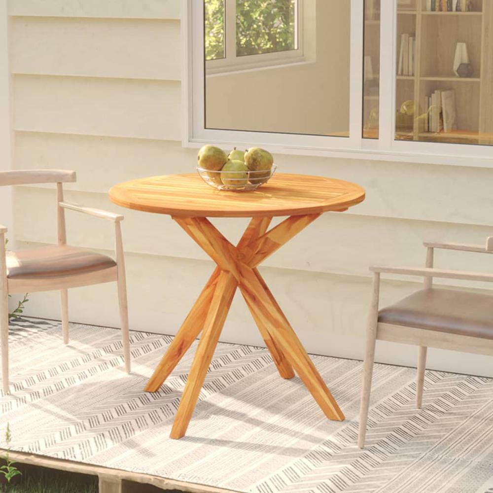 vidaXL Patio Table 33.5"x33.5"x29.5" Solid Wood Acacia, 316254. Picture 1