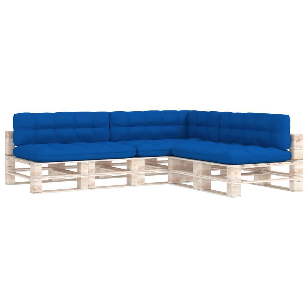 vidaXL Pallet Sofa Cushions 7 pcs Royal Blue. Picture 2