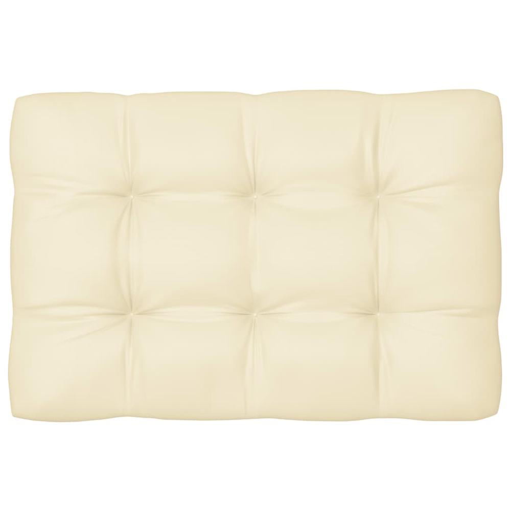 vidaXL Pallet Sofa Cushions 5 pcs Cream. Picture 4