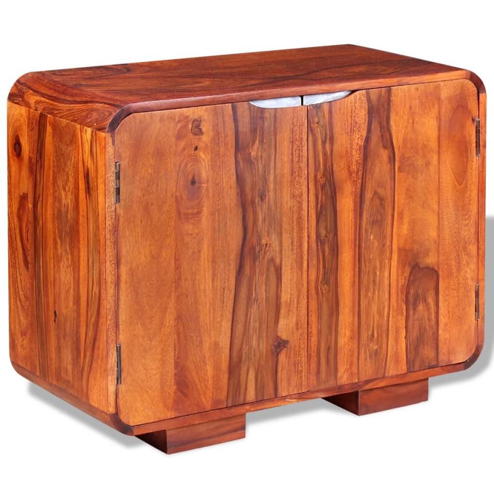 vidaXL Sideboard Solid Sheesham Wood 29.5"x13.8"x23.6". Picture 1