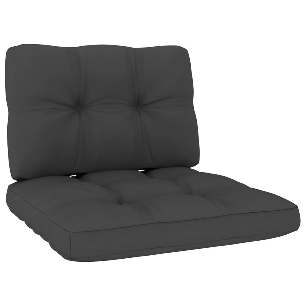 vidaXL Pallet Sofa Cushions 2 pcs Anthracite, 314498. Picture 2